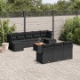 Set de sofás de jardín 11 pzas y cojines ratán sintético negro de , Conjuntos de jardín - Ref: Foro24-3256195, Precio: 610,93...