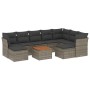 Set de sofás de jardín 10 pzas con cojines ratán sintético gris de , Conjuntos de jardín - Ref: Foro24-3256298, Precio: 604,6...