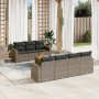 Set de sofás de jardín 8 pzas y cojines ratán sintético gris de , Conjuntos de jardín - Ref: Foro24-3256361, Precio: 502,32 €...