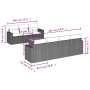 Set de sofás de jardín 8 pzas y cojines ratán sintético gris de , Conjuntos de jardín - Ref: Foro24-3256361, Precio: 502,32 €...