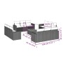 Set sofás de jardín con cojines 13 piezas ratán sintético gris de , Conjuntos de jardín - Ref: Foro24-3256389, Precio: 905,50...