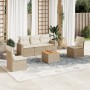 Juego de sofás jardín con cojines 6 pzas ratán sintético beige de , Conjuntos de jardín - Ref: Foro24-3256394, Precio: 387,56...