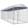 Perrera de exterior con tejado 760x190x225 cm de vidaXL, Casetas y cercados para perros - Ref: Foro24-145031, Precio: 504,13 ...