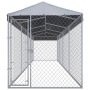 Perrera de exterior con tejado 760x190x225 cm de vidaXL, Casetas y cercados para perros - Ref: Foro24-145031, Precio: 504,13 ...