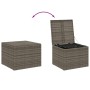 Caja de almacenaje de jardín ratán sintético gris 291L de , Cajas de almacenaje para exteriores - Ref: Foro24-365338, Precio:...