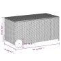 Caja de almacenaje jardín con ruedas ratán PE marrón 190L de , Cajas de almacenaje para exteriores - Ref: Foro24-365325, Prec...
