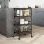 Carrito de cocina madera ingeniería marrón roble 45x35x89,5 cm de , Carros de cocina y comedor - Ref: Foro24-842330, Precio: ...