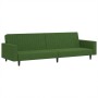 Sofá cama de 2 plazas terciopelo verde oscuro de , Sofás - Ref: Foro24-375939, Precio: 267,11 €, Descuento: %