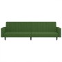 Sofá cama de 2 plazas terciopelo verde oscuro de , Sofás - Ref: Foro24-375939, Precio: 267,11 €, Descuento: %