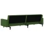 Dark green velvet 2-seater sofa bed by , Sofas - Ref: Foro24-375939, Price: 262,50 €, Discount: %