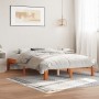 Estructura de cama madera maciza pino marrón cera 140x200 cm de , Camas y somieres - Ref: Foro24-844171, Precio: 107,67 €, De...