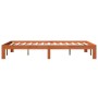 Estructura de cama madera maciza pino marrón cera 140x200 cm de , Camas y somieres - Ref: Foro24-844171, Precio: 107,67 €, De...