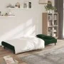 Sofá cama de 2 plazas con dos almohadas terciopelo verde oscuro de , Sofás - Ref: Foro24-375809, Precio: 246,10 €, Descuento: %