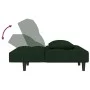 Sofá cama de 2 plazas con dos almohadas terciopelo verde oscuro de , Sofás - Ref: Foro24-375809, Precio: 246,10 €, Descuento: %