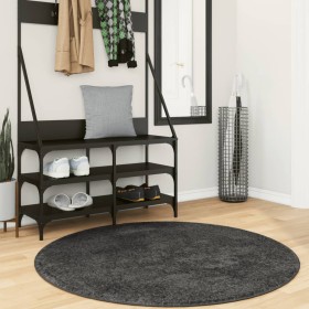 Alfombra peluda pelo largo moderna PAMPLONA antracita Ø 120 cm de , Alfombras - Ref: Foro24-375201, Precio: 34,36 €, Descuent...