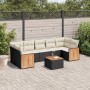 Set de sofás de jardín 8 piezas y cojines ratán sintético negro de , Conjuntos de jardín - Ref: Foro24-3259893, Precio: 492,7...