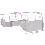Set de sofás de jardín 9 pzas con cojines ratán sintético beige de , Conjuntos de jardín - Ref: Foro24-3257423, Precio: 672,8...