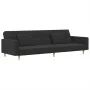 Sofá cama de 2 plazas con dos almohadas tela gris oscuro de , Sofás - Ref: Foro24-375800, Precio: 276,51 €, Descuento: %
