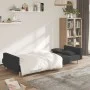 Sofá cama de 2 plazas con dos almohadas tela gris oscuro de , Sofás - Ref: Foro24-375800, Precio: 276,51 €, Descuento: %