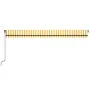 Manual retractable awning with yellow and white LED light 600x350 m by , Awnings - Ref: Foro24-3069243, Price: 739,95 €, Disc...