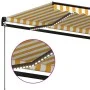 Manual retractable awning with yellow and white LED light 600x350 m by , Awnings - Ref: Foro24-3069243, Price: 739,95 €, Disc...