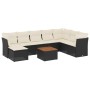 Set de sofás de jardín 8 piezas y cojines ratán sintético negro de , Conjuntos de jardín - Ref: Foro24-3223781, Precio: 468,1...