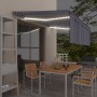 Toldo manual retráctil con persiana y LED azul y blanco 4x3 m de , Toldos - Ref: Foro24-3069421, Precio: 341,38 €, Descuento: %