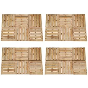 Porch tiles 24 units brown wood 50x50 cm by , Floors and carpets - Ref: Foro24-276436, Price: 251,35 €, Discount: %