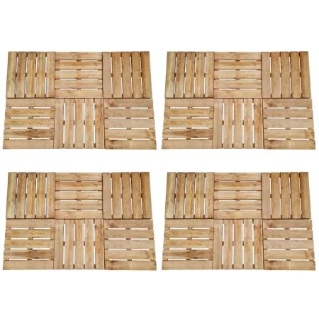 Baldosas de porche 24 unidades madera marrón 50x50 cm de , Suelos y moquetas - Ref: Foro24-276436, Precio: 251,35 €, Descuent...