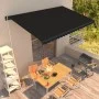 Toldo retráctil manual gris antracita 450x300 cm de , Toldos - Ref: Foro24-3051240, Precio: 338,01 €, Descuento: %