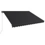 Toldo retráctil manual gris antracita 450x300 cm de , Toldos - Ref: Foro24-3051240, Precio: 338,01 €, Descuento: %