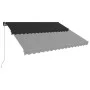 Toldo retráctil manual gris antracita 450x300 cm de , Toldos - Ref: Foro24-3051240, Precio: 338,01 €, Descuento: %