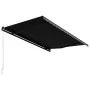 Toldo retráctil manual gris antracita 450x300 cm de , Toldos - Ref: Foro24-3051240, Precio: 338,01 €, Descuento: %