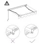 Toldo retráctil manual gris antracita 450x300 cm de , Toldos - Ref: Foro24-3051240, Precio: 338,01 €, Descuento: %