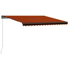 Toldo manual retráctil naranja y marrón 450x300 cm de , Toldos - Ref: Foro24-3055195, Precio: 329,12 €, Descuento: %