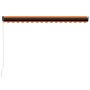 Toldo manual retráctil naranja y marrón 450x300 cm de , Toldos - Ref: Foro24-3055195, Precio: 350,48 €, Descuento: %