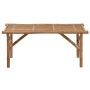 Banco de jardín plegable con cojín bambú 118 cm de , Bancos de jardín - Ref: Foro24-3063873, Precio: 91,49 €, Descuento: %