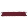 Banco de jardín plegable con cojín bambú 118 cm de , Bancos de jardín - Ref: Foro24-3063873, Precio: 91,49 €, Descuento: %