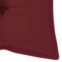 Banco de jardín plegable con cojín bambú 118 cm de , Bancos de jardín - Ref: Foro24-3063873, Precio: 91,49 €, Descuento: %