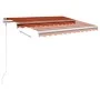 Automatische Markise LED-Windsensor Orangebraun 300x250 cm von , Markisen - Ref: Foro24-3068875, Preis: 469,38 €, Rabatt: %