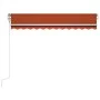 Automatische Markise LED-Windsensor Orangebraun 300x250 cm von , Markisen - Ref: Foro24-3068875, Preis: 469,38 €, Rabatt: %