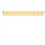 Toldo automático LED sensor de viento amarillo/blanco 500x300cm de , Toldos - Ref: Foro24-3068953, Precio: 689,02 €, Descuent...