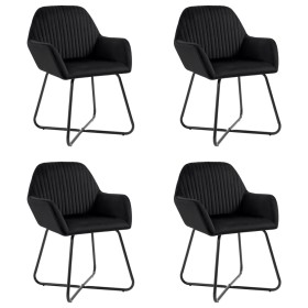 Sillas de comedor 4 unidades terciopelo negro de vidaXL, Sillas de comedor - Ref: Foro24-277011, Precio: 360,40 €, Descuento: %