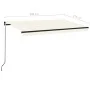 Toldo retráctil manual crema 450x350 cm de , Toldos - Ref: Foro24-3069197, Precio: 378,19 €, Descuento: %