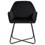 Sillas de comedor 4 unidades terciopelo negro de vidaXL, Sillas de comedor - Ref: Foro24-277011, Precio: 360,40 €, Descuento: %