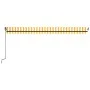 Toldo retráctil manual amarillo y blanco 500x350 cm de , Toldos - Ref: Foro24-3069218, Precio: 430,31 €, Descuento: %