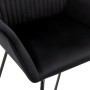 Sillas de comedor 4 unidades terciopelo negro de vidaXL, Sillas de comedor - Ref: Foro24-277011, Precio: 360,40 €, Descuento: %