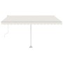 Toldo automático con LED y sensor de viento crema 400x350 cm de , Toldos - Ref: Foro24-3069632, Precio: 717,49 €, Descuento: %