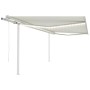 Toldo automático con LED y sensor de viento crema 4x3,5 m de , Toldos - Ref: Foro24-3070032, Precio: 699,46 €, Descuento: %