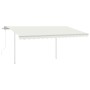 Toldo automático con LED y sensor de viento crema 4x3,5 m de , Toldos - Ref: Foro24-3070032, Precio: 699,46 €, Descuento: %